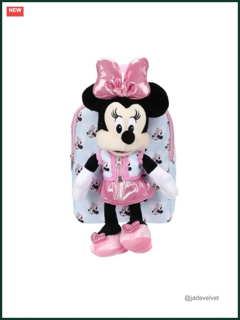 Disney Minnie Mouse Preschool Backpack with Plush Toy